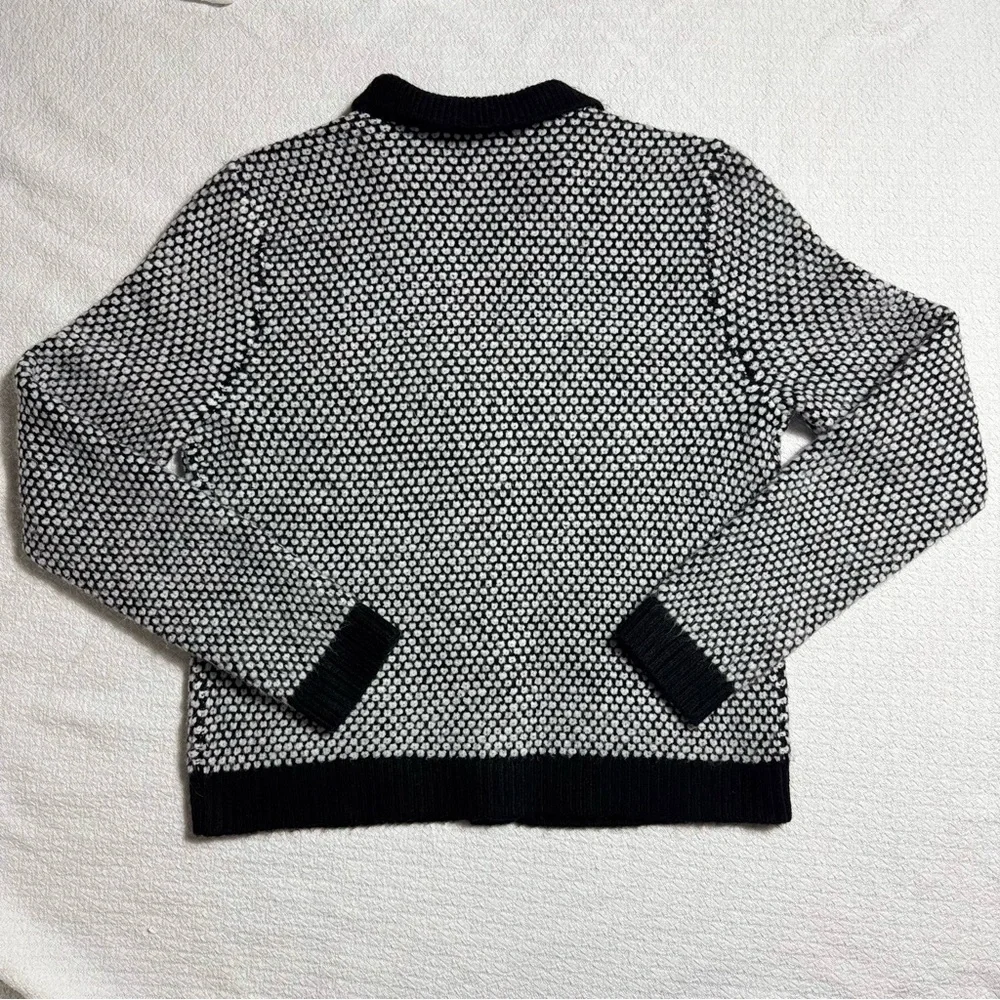 Lilly Pulitzer Cormac Sweater Set Black and White Cardigan Matching Tank Size M - Picture 8 of 12